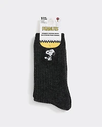 Winter Socks with Snoopy at Hem