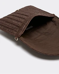 Sac à main enveloppe en paille