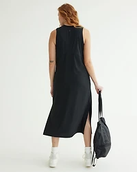 Sleeveless Mix-Media Dress