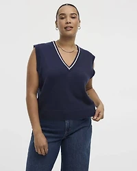 Débardeur en tricot à col V