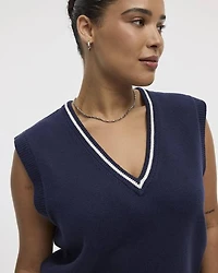 Débardeur en tricot à col V