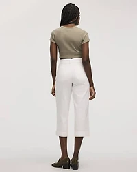 Wide-Leg High-Rise Cropped Jeans