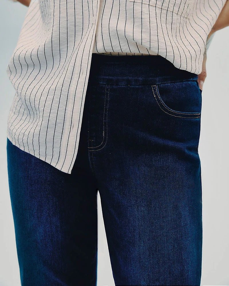 Straight-Leg Mid-Rise Jean