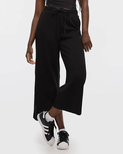 Pantalon court à jambe large