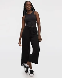 Cropped Wide-Leg Pants
