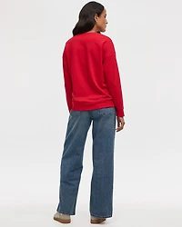 Long-Sleeve Crew-Neck Sweatshirt