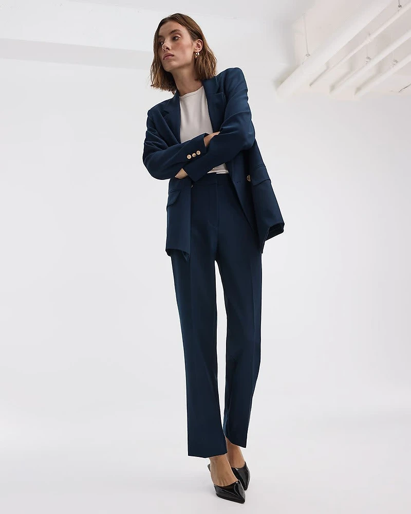 Straight-Leg High-Rise Pant