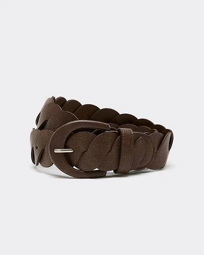 Ceinture torsadée en faux cuir
