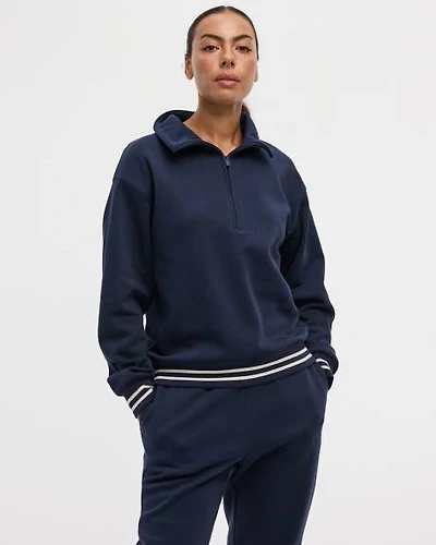 Pull à demi-zip