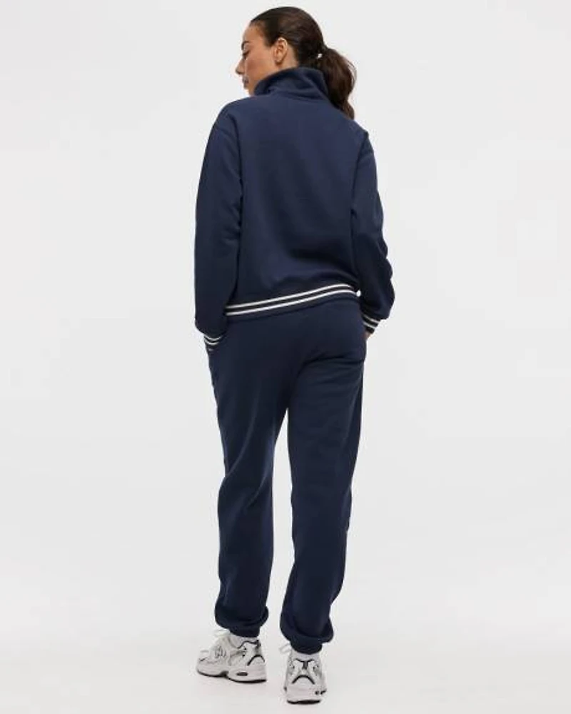Pull à demi-zip