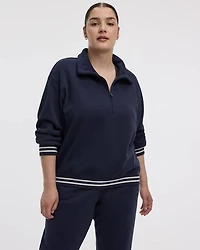 Pull à demi-zip