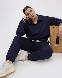 Pull à demi-zip