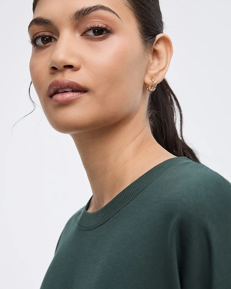 Long-Sleeve Crew-Neck Sweatshirt