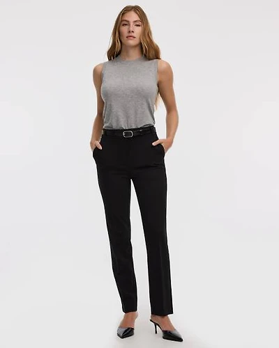 Straight-Leg High-Rise Pants