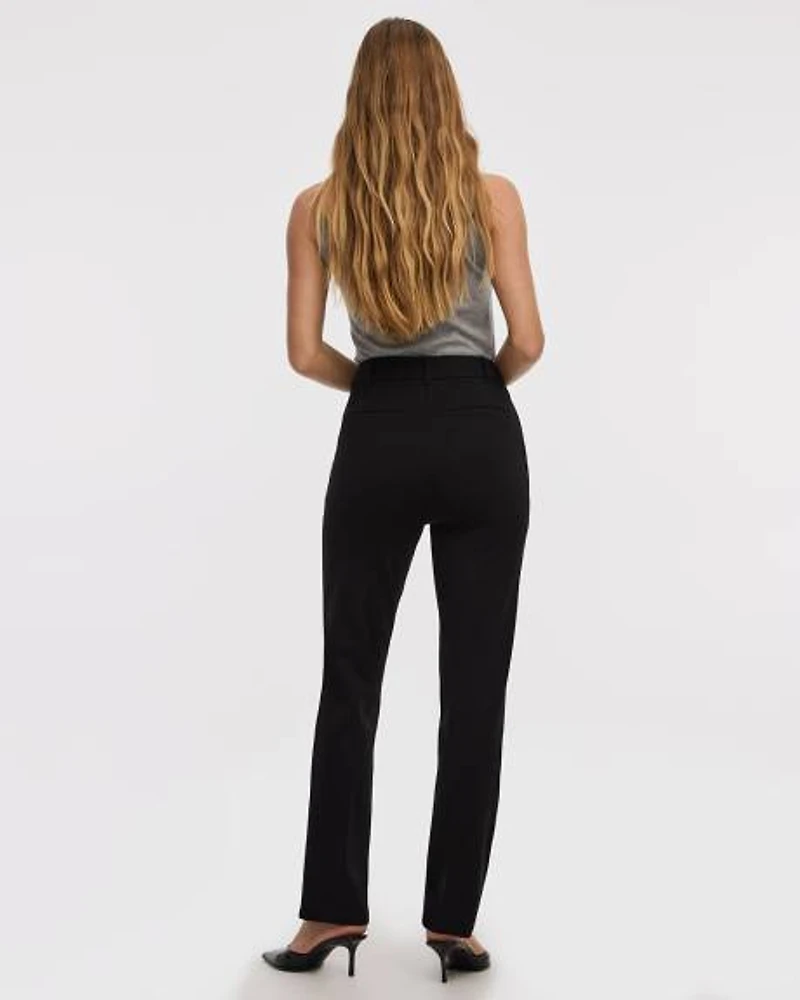 Straight-Leg High-Rise Pants