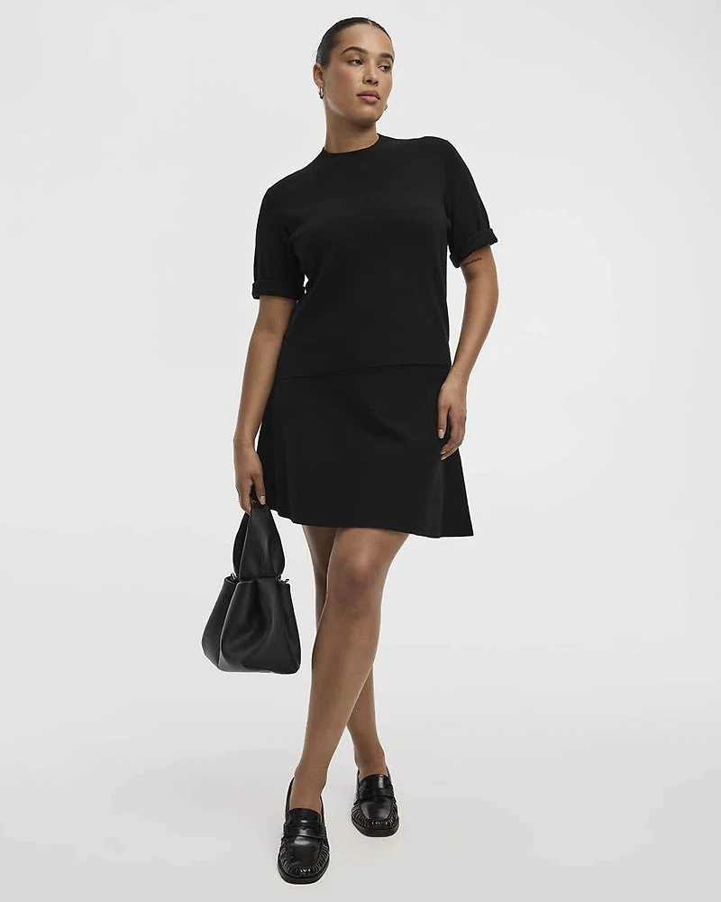 Mini Skirt with Elastic Waistband