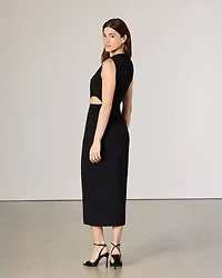 Sleeveless Bodycon Maxi Dress with Cut-Out Details