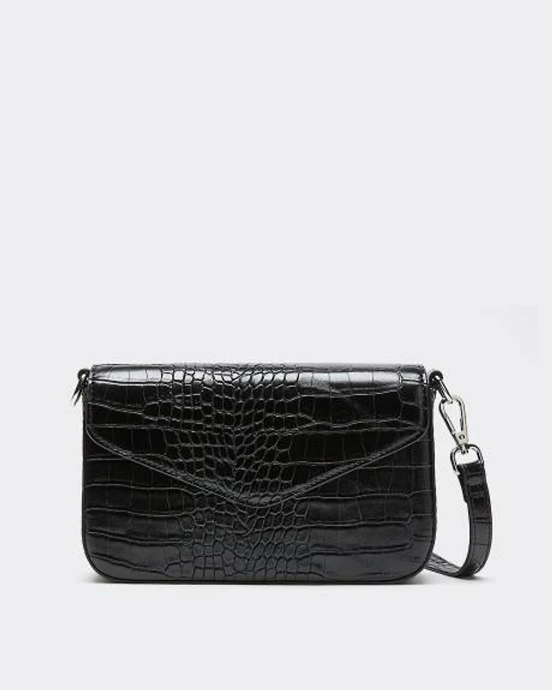 Sac à main en faux cuir de crocodile