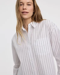 Chemise rayée à manches longues