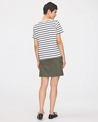 Striped Boyfriend Crew Neck T-Shirt