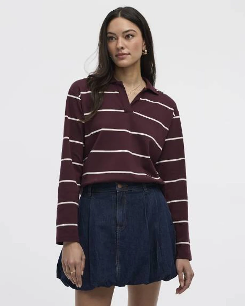Denim Bubble Miniskirt