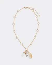 Y Necklace with Charms