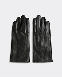 Tech-Friendly Leather Gloves