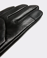 Tech-Friendly Leather Gloves