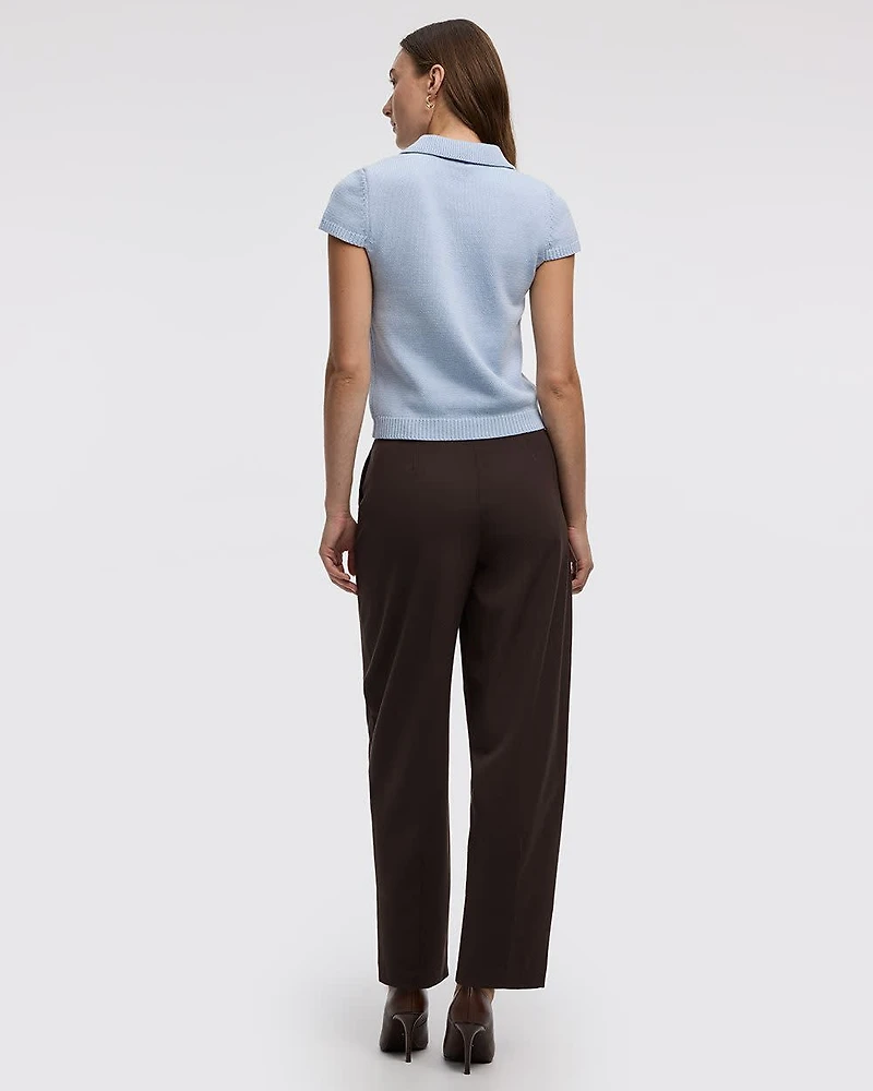 Cap-Sleeve Polo