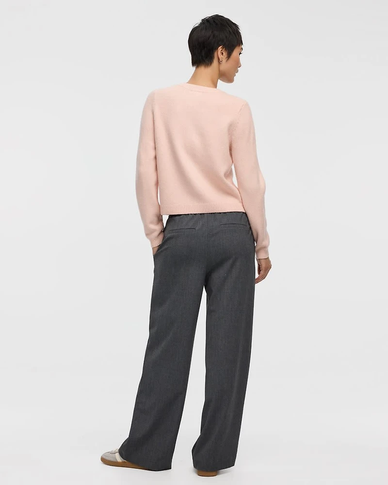 Long-Sleeve Crew-Neck PlushSoft Cardigan