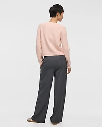 Long-Sleeve Crew-Neck PlushSoft Cardigan