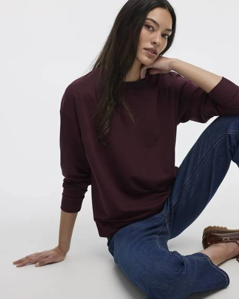 Long-Sleeve Crew-Neck Sweatshirt