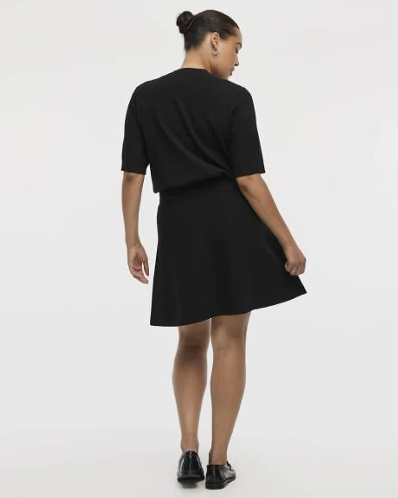 Mini Skirt with Elastic Waistband
