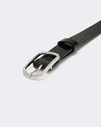 Ceinture en faux cuir de crocodile