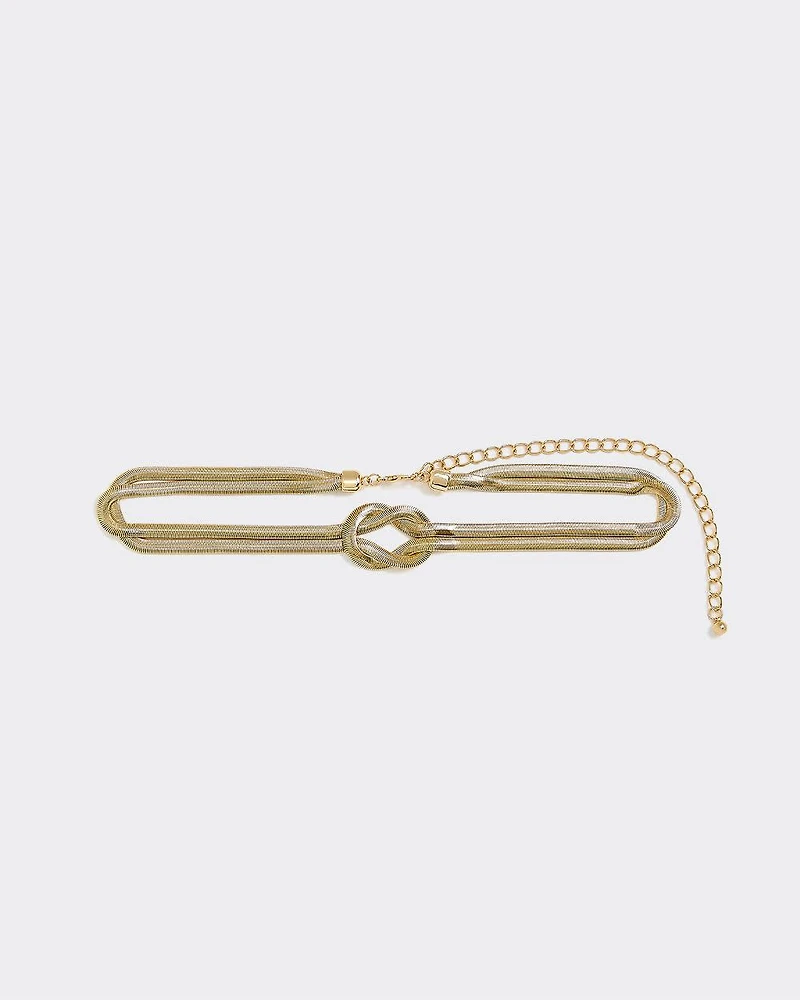 Chain Belt with Knot
