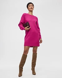 PlushSoft Long-Sleeve Crew-Neck Dress