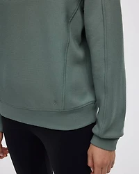 Pull à manches longues col montant demi-zip