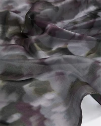 Square Scarf with Floral Print