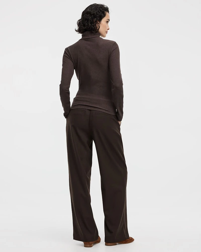 Long-Sleeve Turtleneck Top