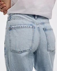 Jean ample déchiré à j taille mi-haute