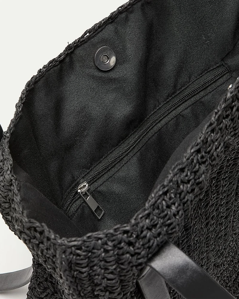 Sac fourre-tout en paille