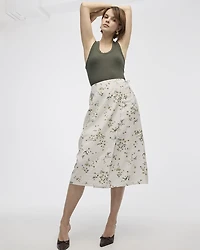 Jupe midi portefeuille