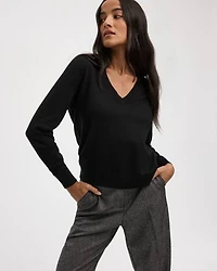 Long-Sleeve V-Neck Pullover