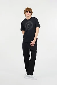 T-Shirt With Mini-Studded Logo