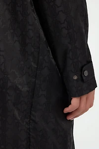 Black caban with RC monogram all over