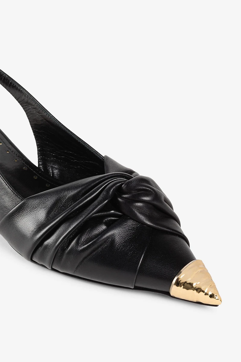 Le Pettegole slingback with decoration