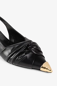 Le Pettegole slingback with decoration