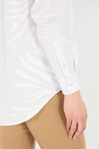 Silk Shirt With Tiger Skin Print
