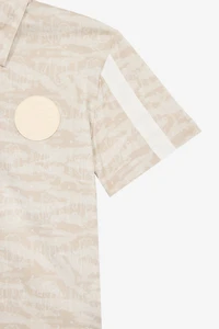Polo-Shirt With Tiger Skin Print