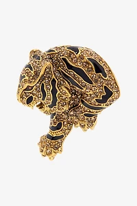 Gold Tiger Earrings